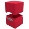 Кутия за карти Ultra Pro Satin Cube - Apple Red (100+ бр.)