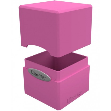 Кутия за карти Ultra Pro Satin Cube - Hot Pink (100+ бр.)