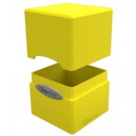 Кутия за карти Ultra Pro Satin Cube - Lemon Yellow (100+ бр.)