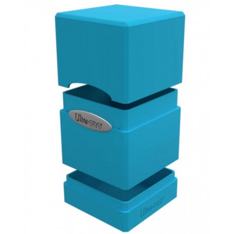 Кутия за карти Ultra Pro Satin Tower - Light Blue (100+ бр.)