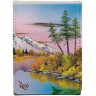 Кутия за съхранение на карти Ultra Pro - Bob Ross: Mighty Mountain Lake Alcove Flip Box