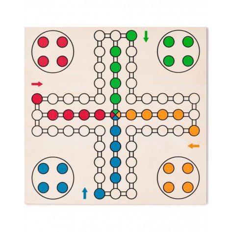 Магнитен комплект игри 4 в 1 - Шах, Дама, Домино, Не се сърди човече и 6 зарчета