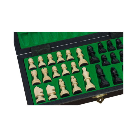 Магнитен шах Sunrise - Magnetic Small Chess, черен (28 x 28 cm)