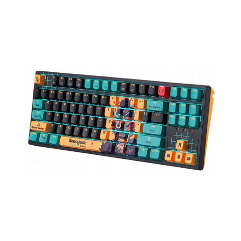 Механична клавиатура A4Tech Bloody - AT87, Alpha Optical Switch, RGB, TKL, Renegade