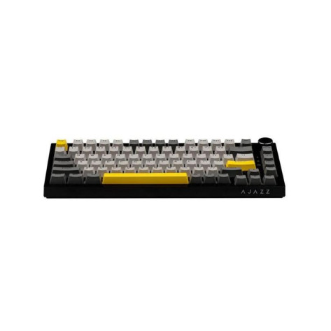 Механична клавиатура Ajazz - AK820 Moon, линейни суичове, RGB, сива/жълта