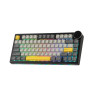 Механична клавиатура Ajazz - AK820 V2, Arctic Isle Magnetic, RGB, сива/жълта/черна