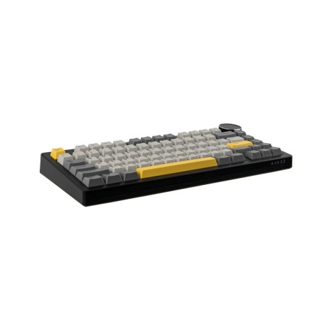 Механична клавиатура Ajazz - AK820 V2, Arctic Isle Magnetic, RGB, сива/жълта/черна