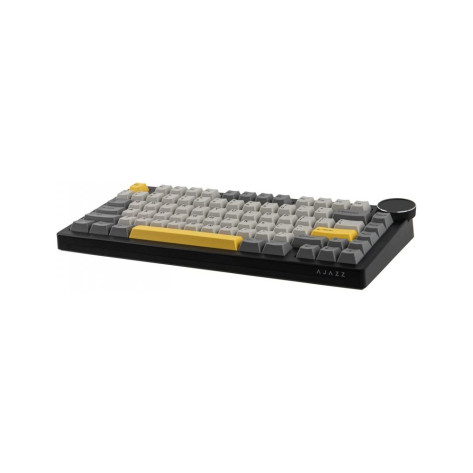 Механична клавиатура Ajazz - AK820 V2, Arctic Isle Magnetic, RGB, сива/жълта/черна