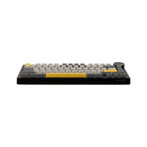 Механична клавиатура Ajazz - AK820 V2, Arctic Isle Magnetic, RGB, сива/жълта/черна