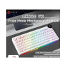 Механична клавиатура AJAZZ - AK820 V2 PRO, безжична, Ajazz White Peach, RGB, бяла