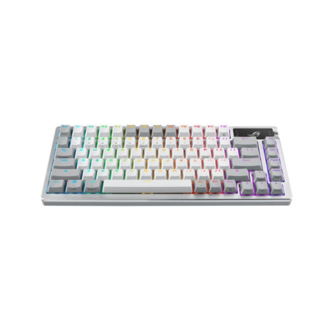 Механична клавиатура ASUS - ROG AZOTH, безжична, NX Snow, RGB, бяла