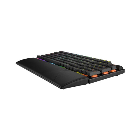 Механична клавиатура ASUS - ROG STRIX SCOPE II 96, NX Snow, RGB, черна