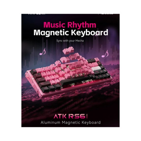 Механична клавиатура ATK - RS6 Ultra, жична, Hall Effect Magnetic, Sakura Warrior