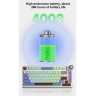 Механична клавиатура Aula - AU75, безжична, Bloomfield Linear суич, RGB, бежова