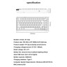 Механична клавиатура Aula - AU75, безжична, Bloomfield Linear суич, RGB, бежова