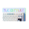 Механична клавиатура Aula - F75, безжична, Reaper Switc, RGB, лилава/бежова