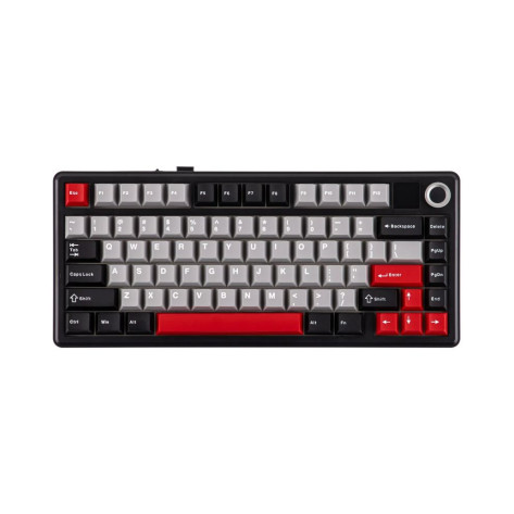 Механична клавиатура Aula - F75 Max, безжична, Reaper Switch, RGB, червена/черна