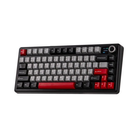 Механична клавиатура Aula - F75 Max, безжична, Reaper Switch, RGB, червена/черна