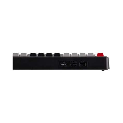 Механична клавиатура Aula - F75 Max, безжична, Reaper Switch, RGB, червена/черна