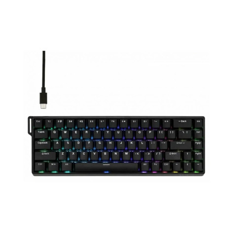 Механична клавиатура AULA - WIN68 HE, Greywood Magnetic Switch, 8K Hz, RGB, черна