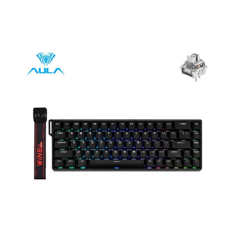 Механична клавиатура AULA - WIN68 HE, Greywood Magnetic Switch, 8K Hz, RGB, черна
