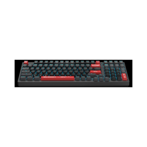 Механична клавиатура Bloody - AT98, Alpha Optical Switch, RGB, черна/червена