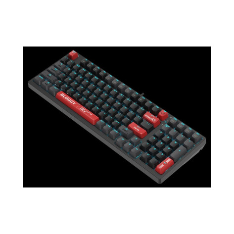 Механична клавиатура Bloody - AT98, Alpha Optical Switch, RGB, черна/червена