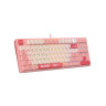 Механична клавиатура Bloody - S87 Energy Pink, BLMS Red Plus Linear, RGB, розова