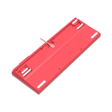 Механична клавиатура Bloody - S87 Energy Pink, BLMS Red Plus Linear, RGB, розова