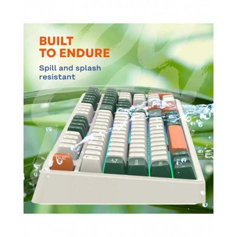 Механична клавиатура Canyon - Shadder GKW-11, безжична, Linear, RGB, бяла