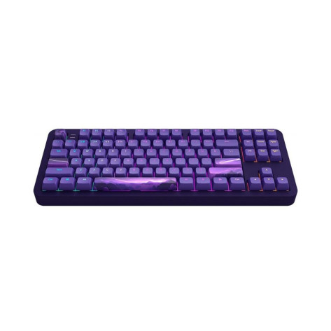 Механична клавиатура Dark Project - ALU87B Celestial, G3MS Voidstone, RGB, лилава