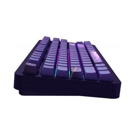 Механична клавиатура Dark Project - ALU87B Celestial, G3MS Voidstone, RGB, лилава