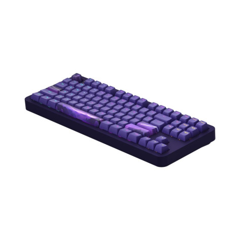 Механична клавиатура Dark Project - ALU87B Celestial, G3MS Voidstone, RGB, лилава
