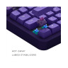 Механична клавиатура Dark Project - ALU87B Celestial, G3MS Voidstone, RGB, лилава