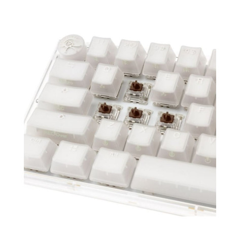 Механична клавиатура Ducky - One 3 Mini, Cherry MX Brown, Aura White