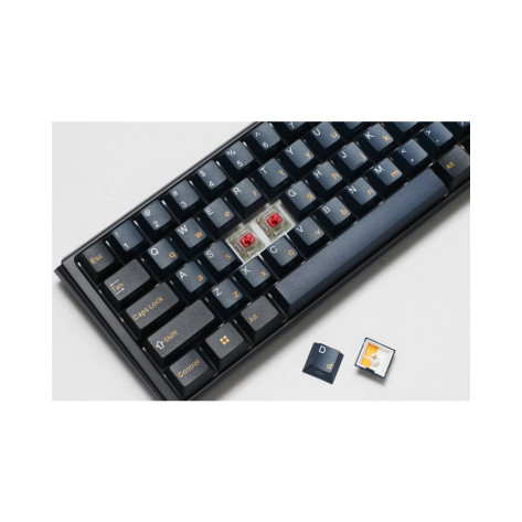 Механична клавиатура Ducky - One 3 Pro Mini, Cherry MX2A Speed Silver, Nazca Line