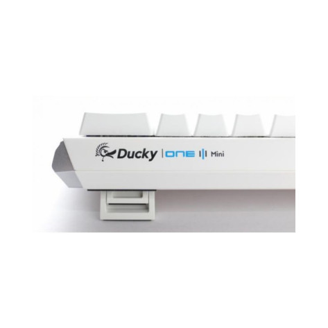 Mеханична клавиатура Ducky - One 3 Pure White Mini, Silent Red, RGB, бяла