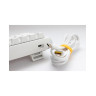 Mеханична клавиатура Ducky - One 3 Pure White Mini, Silent Red, RGB, бяла