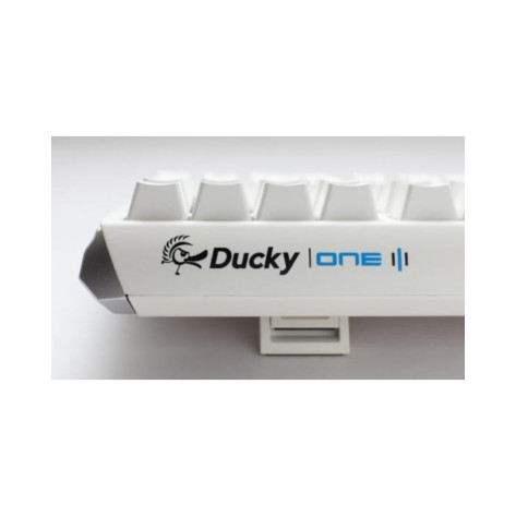 Mеханична клавиатура Ducky - One 3 Pure White TKL, Clear, RGB, бяла