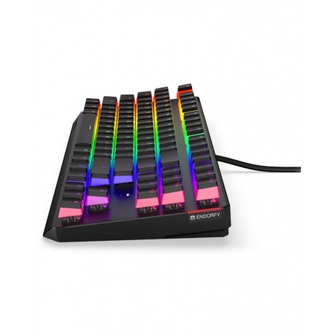  Механична клавиатура Endorfy - Thock TKL Pudding, Red, RGB, черна