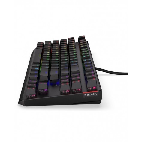  Механична клавиатура Endorfy - Thock TKL, Red, RGB, черна
