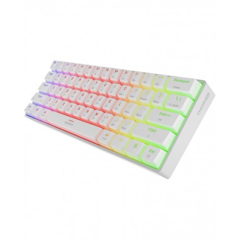 Механична клавиатура Genesis - Thor 660 G2, безжична, Gateron Brown, бяла