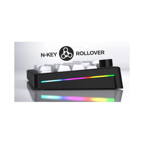 Механична клавиатура Hator - Skyfall 80 MAG ULTRA 8K, Aurum Ice Magnetic, RGB, черна/бяла
