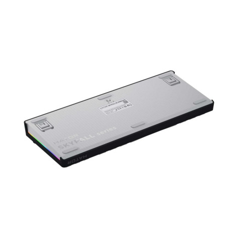 Механична клавиатура Hator - Skyfall Wireless 80, безжична, Aurum Lemon, RGB, черна/бяла
