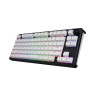 Механична клавиатура Hator - Skyfall Wireless 80, безжична, Aurum Lemon, RGB, черна/бяла