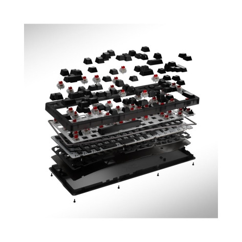 Механична клавиатура HyperX - Origins 2 1800, HyperX Linear Red, RGB, черна