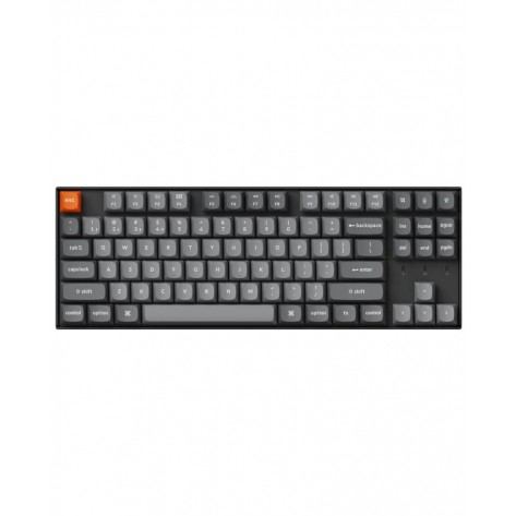 Механична клавиатура Keychron - K8 Max QMK, VIA TKL, Super Red, RGB, черна