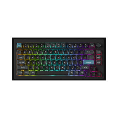 Механична клавиатура Keychron - Q1 Ultra 8K, безжична, Silk POM Red, RGB, черна