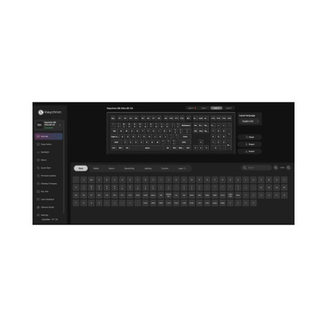 Механична клавиатура Keychron - Q6 Ultra 8K, безжична, Keychron Silk POM Red, RGB, черна