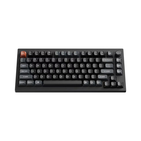 Механична клавиатура Keychron - V1 Ultra 8K, безжична, Silk POM Red, RGB, черна